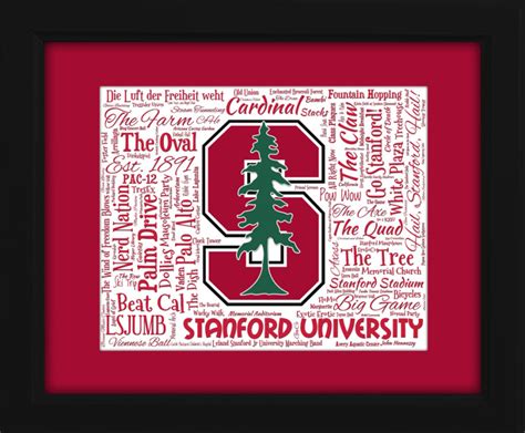 Stanford University Cardinal gift ideas for graduation birthdays college presents unique gifts art