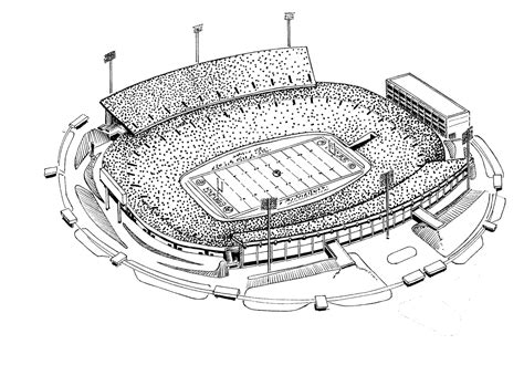 Football Stadium: Football Stadium Drawing