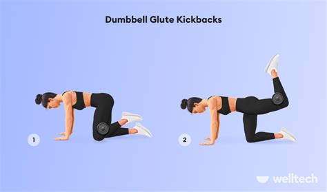 8 Dumbbell Glute Exercises for a Rounder Butt - Welltech