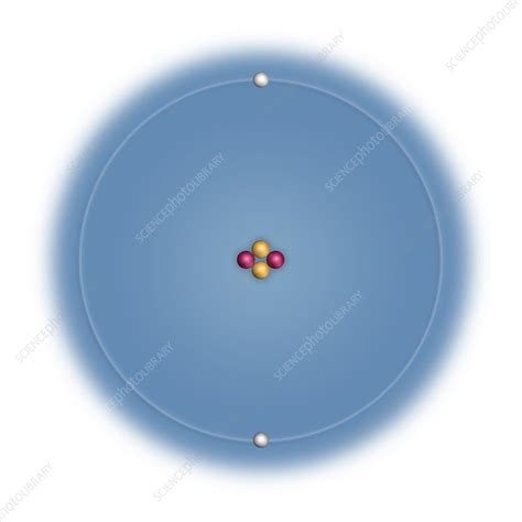 Helium, atomic structure - Stock Image - C023/2452 - Science Photo Library