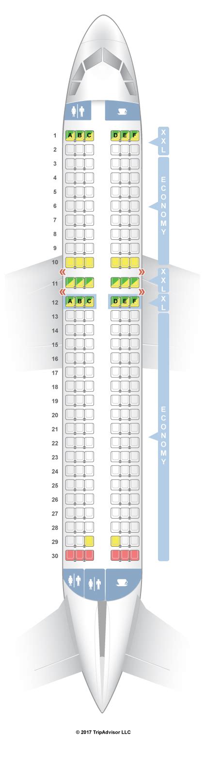 Aircraft Airbus A320neo Seat Map - Image to u