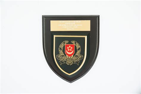 Republic of Singapore Police Plaque 1990 - APB Stories