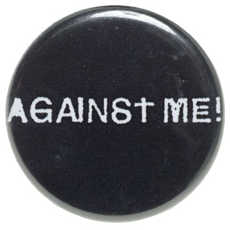 AGAINST ME LOGO BUTTON