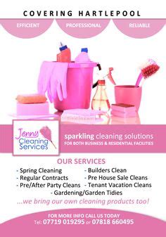 Jenny Cleaning Services Flyer Cleaning Contracts, Cleaning Services Company, Residential ...