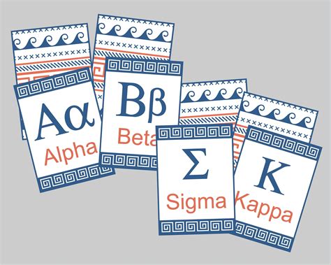 Printable Greek Alphabet Flash Cards. Includes Upper Case Only and Upper & Lower Case. Instant ...