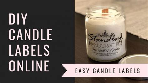 How To Make Your Own Product Labels | Candle labels, Easy candles, Diy candle labels