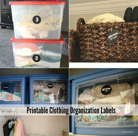 Printable Clothing Organization Labels - The Idea Room