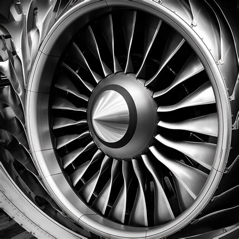 Premium AI Image | airplane wing and engine highlighting the intricate ...