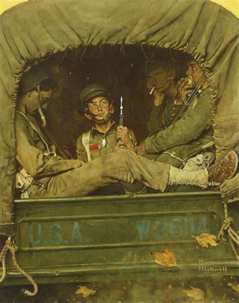 Norman Rockwell - Willie Gillis in Convoy [1941] | Norman rockwell art ...