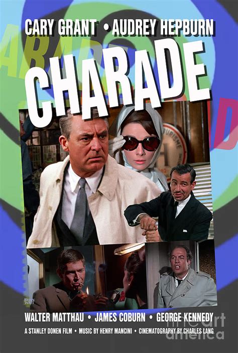 Charade Movie Poster Digital Art by Brian Watt | Pixels