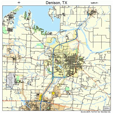 Denison Texas Street Map 4819900