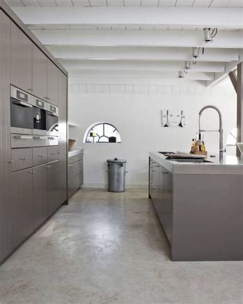 Architecture | Concrete floor kitchen, Concrete kitchen floor, Concrete floors