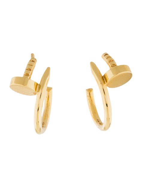 Cartier Juste un Clou Earrings - 18K Yellow Gold Hoop, Earrings - CRT33061 | The RealReal