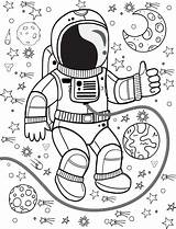 Astronaut Coloring Page Printable sketch template