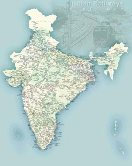 India train rail maps