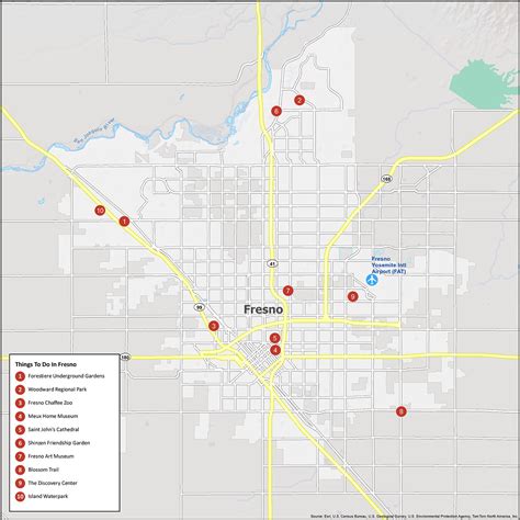 Fresno California Map - GIS Geography