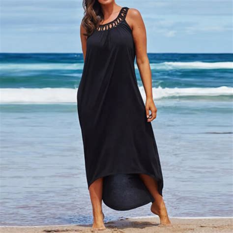 Womail Cover Ups Womens Plus Size Beachwear Beach Wear Bikini Cover Up Kaftan Ladies Maxi Dress ...