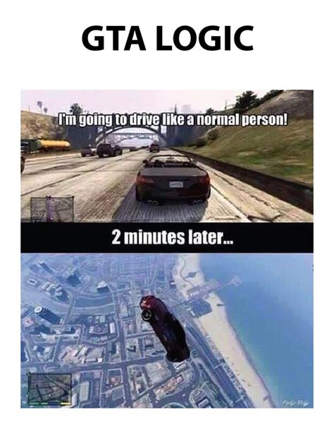 GTA Logic | Gta funny, Gta logic, Video games funny