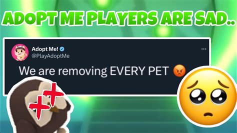😭Adopt me is REMOVING EVERY PET!? 😭 Roblox Adopt Me News.. - YouTube