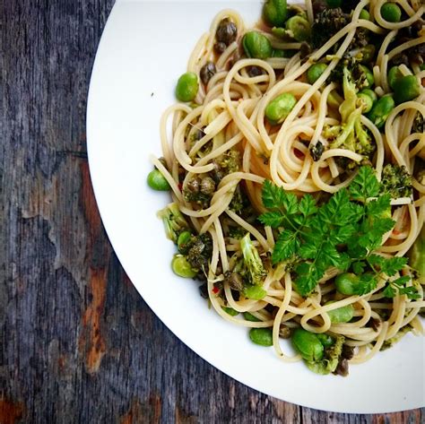 Spaghetti with orange and chervil #pasta #recipe #herbs