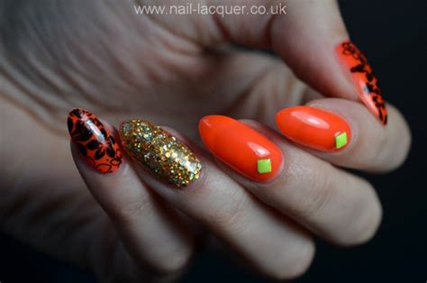 Neon orange nails - Nail Lacquer UK