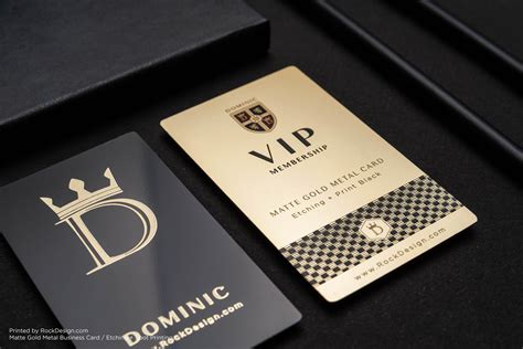 Luxury VIP Member Gold Metal Business Cards