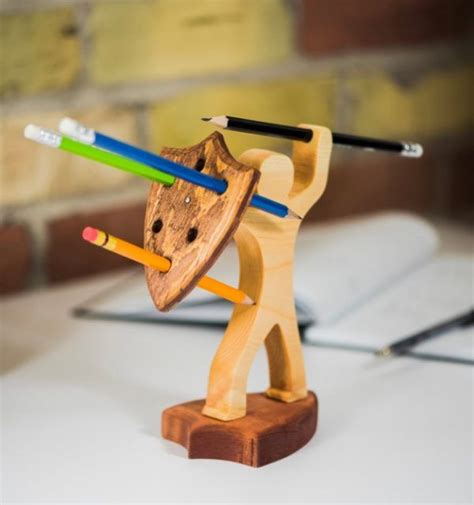 40 Unique Desk Organizers & Pen Holders | Woodworking projects for kids ...