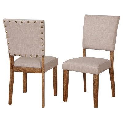 Target Marketing Systems TMS Country Arrowback Dining Chairs Set of 2 White and Natural Wood ...