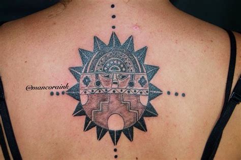 Inca sun peruvian art | Tattoos, New tattoos, Moon tattoo