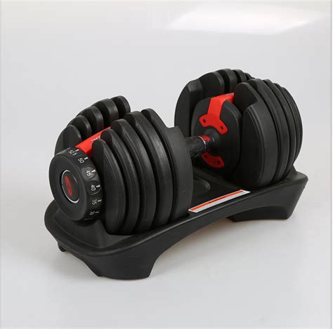 48kg Adjustable Dumbbell Set w Stand Home GYM Exercise Equipment ...