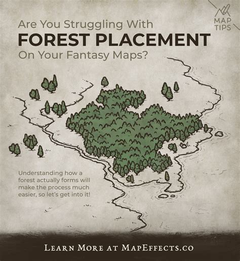 Forests - Where to Place them on Your Fantasy Maps — Map Effects