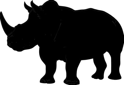 Black Rhino Clip Art at Clker.com - vector clip art online, royalty free & public domain