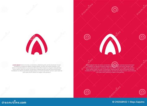 Logo Abstract Letter a Minimalist Stock Illustration - Illustration of company, creative: 292568922