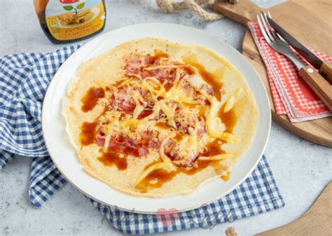 Pannenkoek met spek en kaas | Keukenliefde