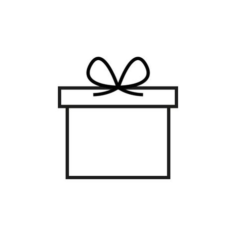 Gift Boxes Black And White Clipart