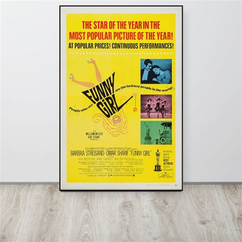 Funny Girl 1968 Vintage Movie Poster - Etsy