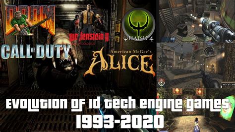 Evolution of id Tech Engine Games 1993-2020 - YouTube