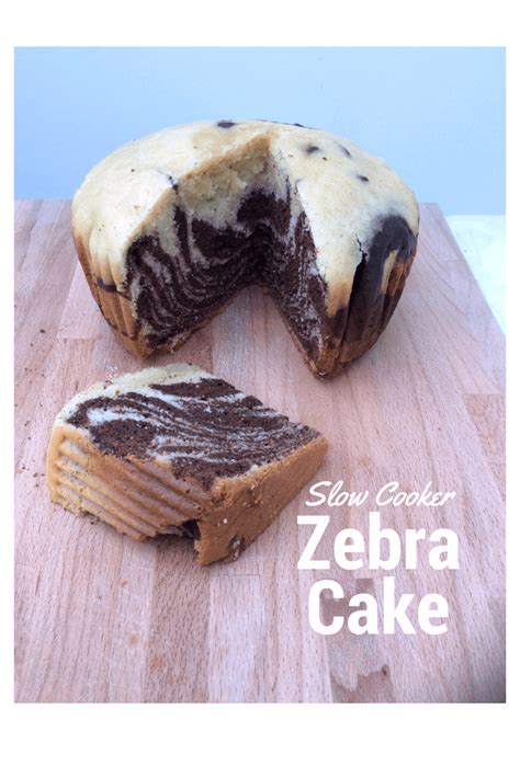 Slow Cooker Zebra Cake - BakingQueen74