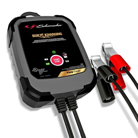 Schumacher Fully Automatic Battery Charger and Maintainer- 12V, 8 Amp ...