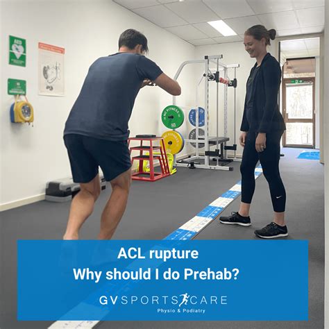 ACL rupture, why bother with prehab? - GV Sportscare