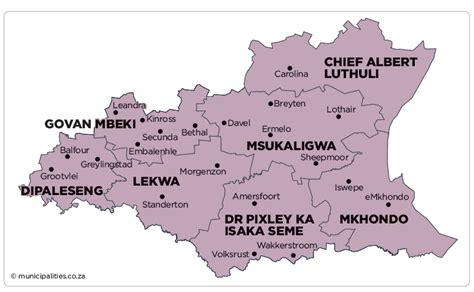 Govan Mbeki Local Municipality - Map