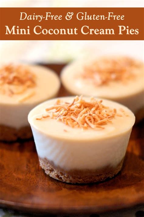 Mini Vegan Coconut Cream Pies Recipe (Dairy-Free & Gluten-Free)