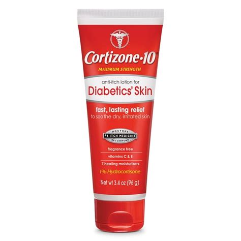 Cortizone 10 Anti-Itch Lotion, Diabetic Skin (3.4 Oz, Tube) - Walmart.com - Walmart.com