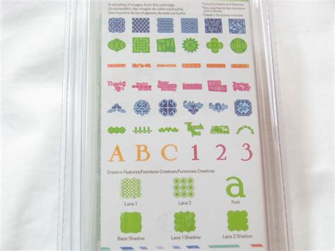 Cricut Cartridge Paper Lace 2 Flowers Fonts by mimmiescraftcloset