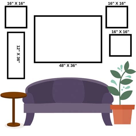 Square Canvas Sizes Chart