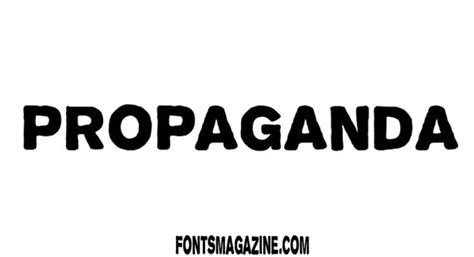 Propaganda Font Download | The Fonts Magazine