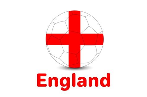 Premium Vector | Football worldcup 2022 with england flag with football ...