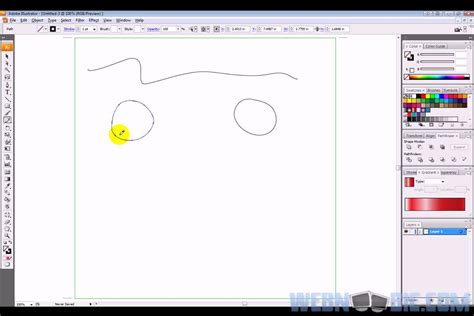 the pencil tool in illustrator - YouTube