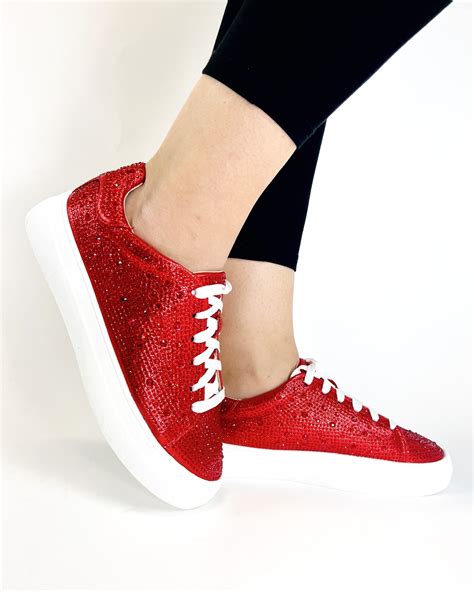 Dolce Casual Sneakers - Red - GLITTER FASHION