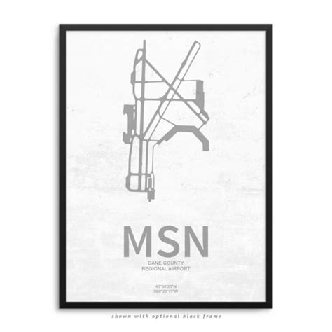 MSN Airport Poster – Airport Decor